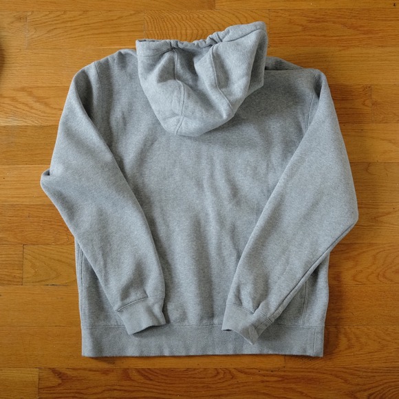 Nike Sportswear Club Fleece Hoodie Gray Pullover Casual Athleisure Size M Lounge - Picture 8 of 10